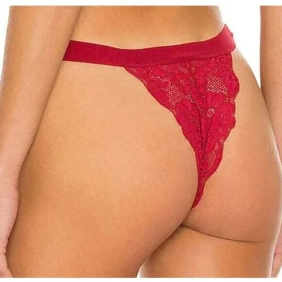 NWT $92 HAH 2-PC SET Got Ur Back Bra Bralette & Gettin Cheeky Panty Siren Red XS - Picture 9 of 11